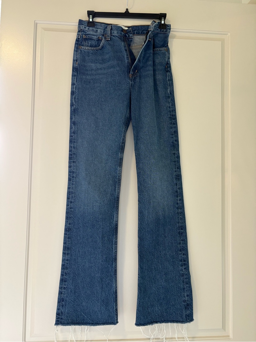 Agolde Blue Flare High-Rise Jeans
